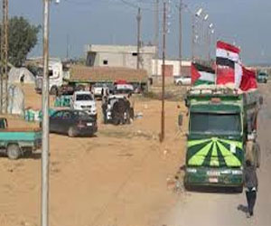   مصر اليوم - إدخال 30 شاحنة  مواد بناء إلى غزة  السبت عبر رفح