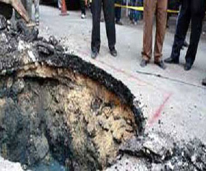   مصر اليوم - هبوط أرضي في رفح المصرية لسبب الأنفاق