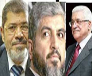   مصر اليوم - عباس ومشعل يبحثان المصالحة الفلسطينة مع الرئيس مرسى