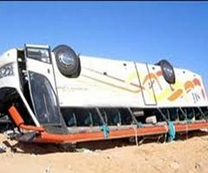   مصر اليوم - إصابة 40 طالب وطالبة في حادث إنقلاب أتوبيس في كفر الشيخ