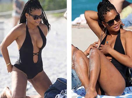   مصر اليوم - كريستينا ميليان ساخنة بمايوه أسود مثير من قطعة واحدة