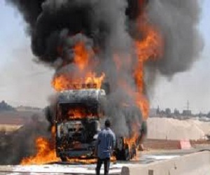   مصر اليوم - شاحنة مفرقعات انفجرت في الصين