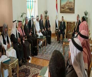   مصر اليوم - الرئيس يبحث مطالب أهالي شمال سيناء مع شيوخ القبائل