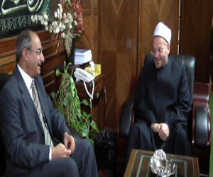   مصر اليوم - مفتي الجمهورية يستقبل السفير الكويتي