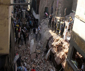   مصر اليوم - انهيار عمارة مكونة من 13 طابقًا في المحلة