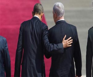   مصر اليوم - صاروخان من غزة على جنوب إسرائيل وأوباما في القدس