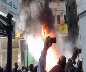   مصر اليوم - اقتحام أحد مقرات الحرية والعدالة في الإسكندرية