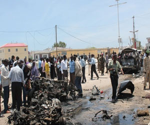   مصر اليوم - انفجاران قرب مقر حكومي في كسمايو الصومالية