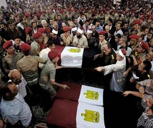   مصر اليوم - هنيه: قتلى جيش مصر في جريمة رفح شهداء فلسطين