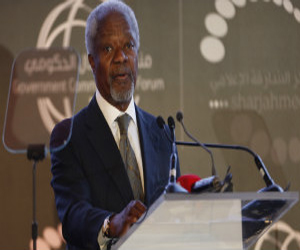   مصر اليوم - كوفي عنان يدعو إلى حل سياسي في سورية ويقول إن أوان التدخل العسكري فات