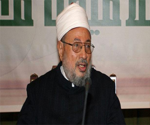   مصر اليوم - القرضاوي ينفي التحريض لقتل البوطي ويدعو لمشاركة المرأة بالإفتاء