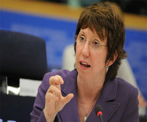 مصر اليوم - آشتون تأسف لعدم الاتفاق على مسودة معاهدة تنظيم تجارة الأسلحة التقليدية