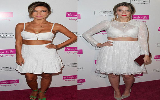   مصر اليوم - أودرينا باتريدج وميشا بارتون ترتديان الملابس ذاتها