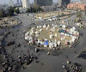   مصر اليوم - الهدوء يسود ميدان التحرير قبيل بدء فعاليات مظاهرات الذكرى الـ5 لحركة 6 أبريل