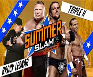   مصر اليوم - تريبل إتش ينقذ مستقبله المهني ويحطم بروك ليسنر