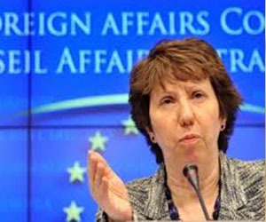   مصر اليوم - آشتون تعبّر عن حزنها على ضحايا زلزال إيران