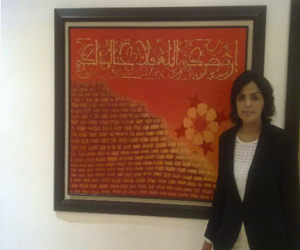   مصر اليوم - أحارب بكل جوارحي لإظهار جمال الحرف العربي