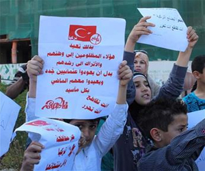   مصر اليوم - احتجاج ضد المصالح التركية في لبنان