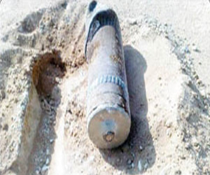   مصر اليوم - العثور على مقذوف من مخلفات الحروب السابقة في شمال سيناء