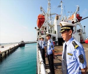   مصر اليوم - عودة اسطول صينى بعد القيام بدوريات فى بحر الصين الجنوبى