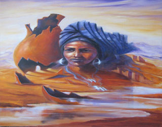 مصر اليوم - نساء لوحاتي يُحافِظْنَ على أصالَتِهِنَّ في أزيائهنَّ وَزِينَتِهِنَّ