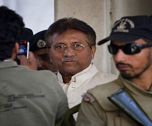   مصر اليوم - حبس مشرّف احتياطياً لمدة أسبوعين في قضية اغتيال بوتو