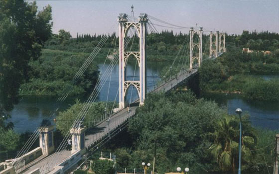 مصر اليوم - القوات الحكومية السورية تفجّر الجسر المعلق في دير الزور