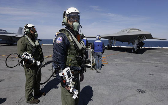   مصر اليوم - X-47B الشبح أحدث الطائرات الأميركية دون طيار بتحكم ذاتي