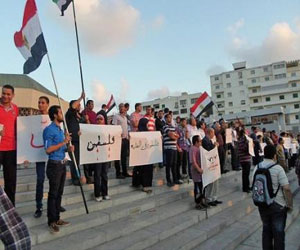   مصر اليوم - طلاب جامعة الإسكندرية يحيون ذكرى نكبة فلسطين