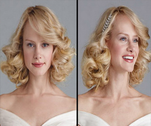   مصر اليوم - تسريحات يوم الزفاف للعروس ذات الشعر متوسط الطول