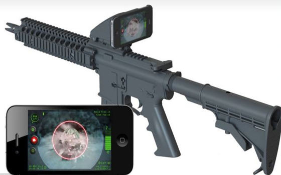  مصر اليوم - منظار تصويب جديد للأسلحة النارية  باستخدام آي فون وآي بود