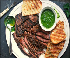   مصر اليوم - ستيك مشوي مع صلصة شيميشوري