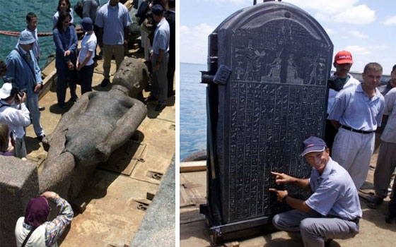 مصر اليوم - عرض كنوز مصرية مفقودة منذ 1200 عام تحت البحر الأبيض