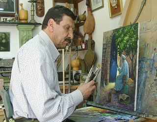   مصر اليوم - بوشعيب فلكي  فنان يرسم من أجل الهوية