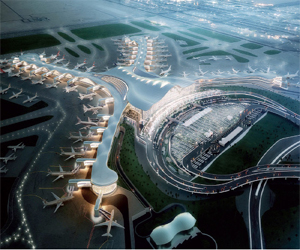   مصر اليوم - بدء أعمال الهيكل الرئيسي لمجمع مطار أبوظبي الجديد