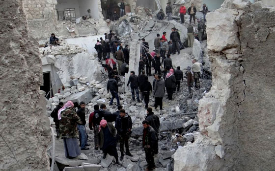   مصر اليوم - الطيران السوري يقصف ريف حلب بالقنابل الحارقة وأزمة إنسانية في عفرين