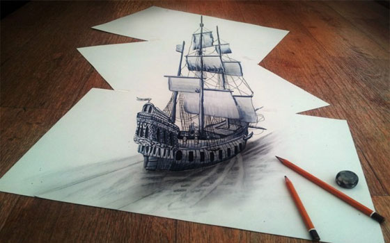 مصر اليوم - رسومات رائعة بتقنية 3D تطير وتبحر على الورق باستخدام القلم فقط