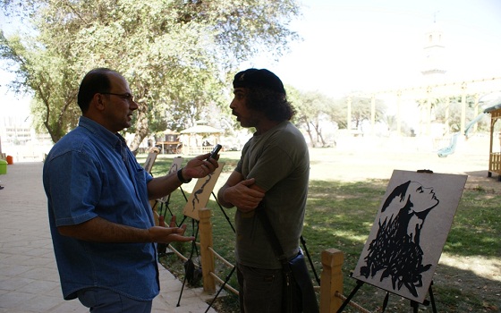 مصر اليوم - تشكيلي عراقي يبتكر طريقة جديدة للرسم باستخدامه الأسلاك المعدنية