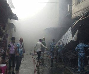   مصر اليوم - حريق يلتهم سوقًا تجاريةً وسط البصرة