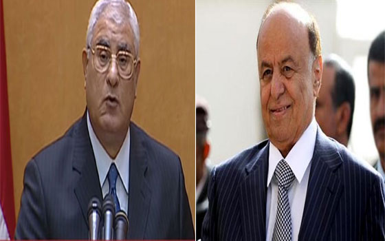   مصر اليوم - اليمن يهنئ عدلي منصور لنيله ثقة الشعب المصري و ثورة 30 يونيو