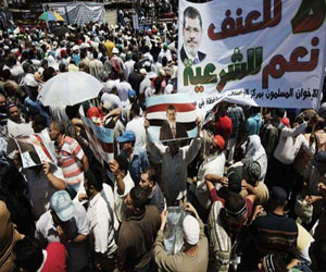   مصر اليوم - مظاهرات مؤيدة للرئيس مرسي في الإسماعيلية