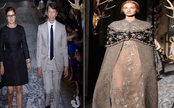   مصر اليوم - ثوب عملاق على النمط الكلاسيكي أثار الاهتمام من فالنتينو