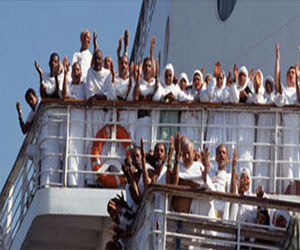   مصر اليوم - ميناء سفاجا يستقبل 1692 معتمرًا