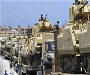 مصر اليوم - وصول دفعة جديدة من المعدات العسكرية إلى شمال سيناء