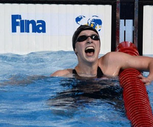 مصر اليوم - رقم قياسي للأميركية ليديكي في 1500 م حرة