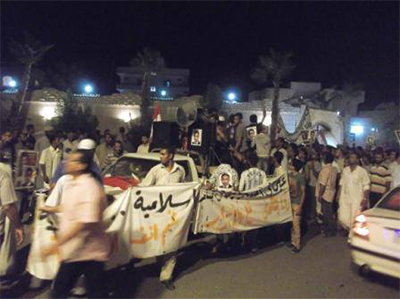   مصر اليوم - مسيرة حاشدة في القصير للتنديد بمقتل أحمد محروس في المنصة