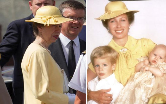 مصر اليوم - آن تكرر ارتداء ملابسها في المناسبات الرسمية بعد 32 عامًا