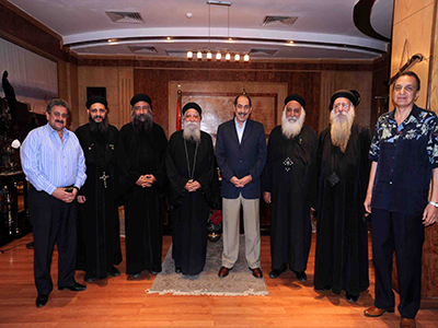   مصر اليوم - الكنيسة تُهنئ سكرتير عام محافظة الأقصر لمناسبة عيد الفطر