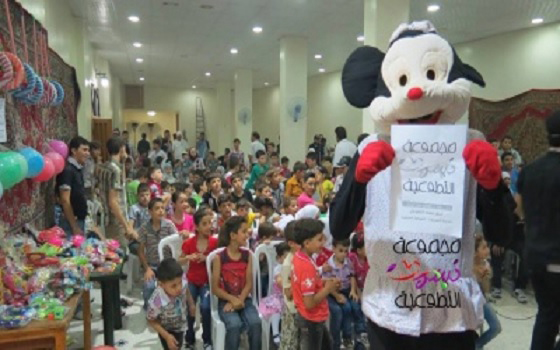 مصر اليوم - كرنفال ترفيهي لأطفال كفربطنا في ريف دمشق