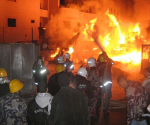 مصر اليوم - السيطرة على حريق هائل في أراضي عصيرة الشمالية